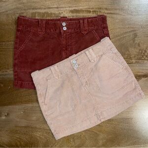 American Eagle Corduroy Skirts (two)
